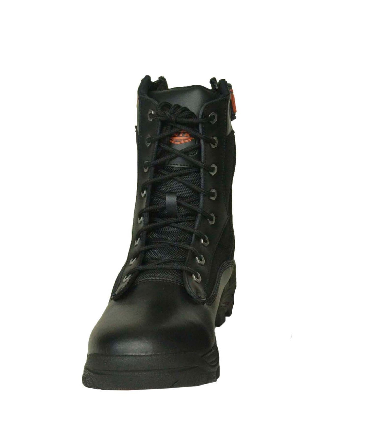 black boots with laces