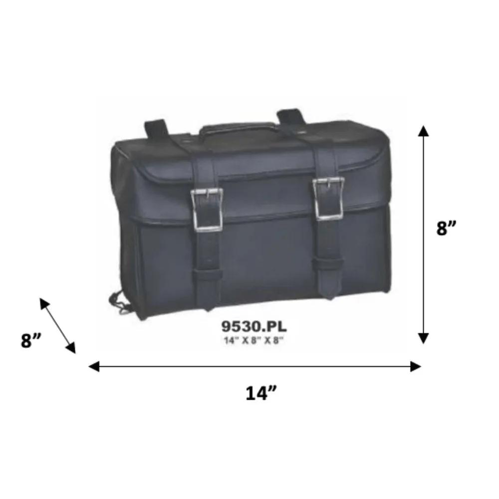 Black briefcase for riders