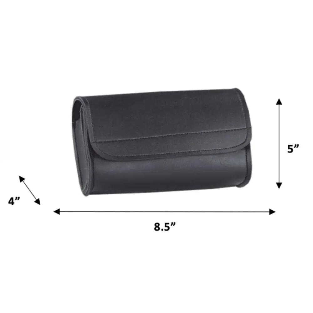 Black clutch bag for bikers
