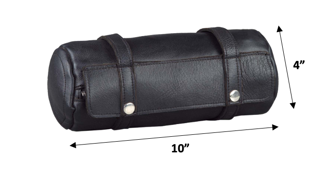 cylindrical leather roll bag 