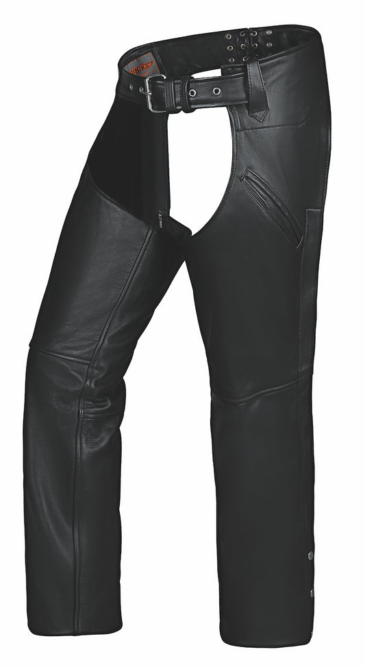 original Black leather chaps