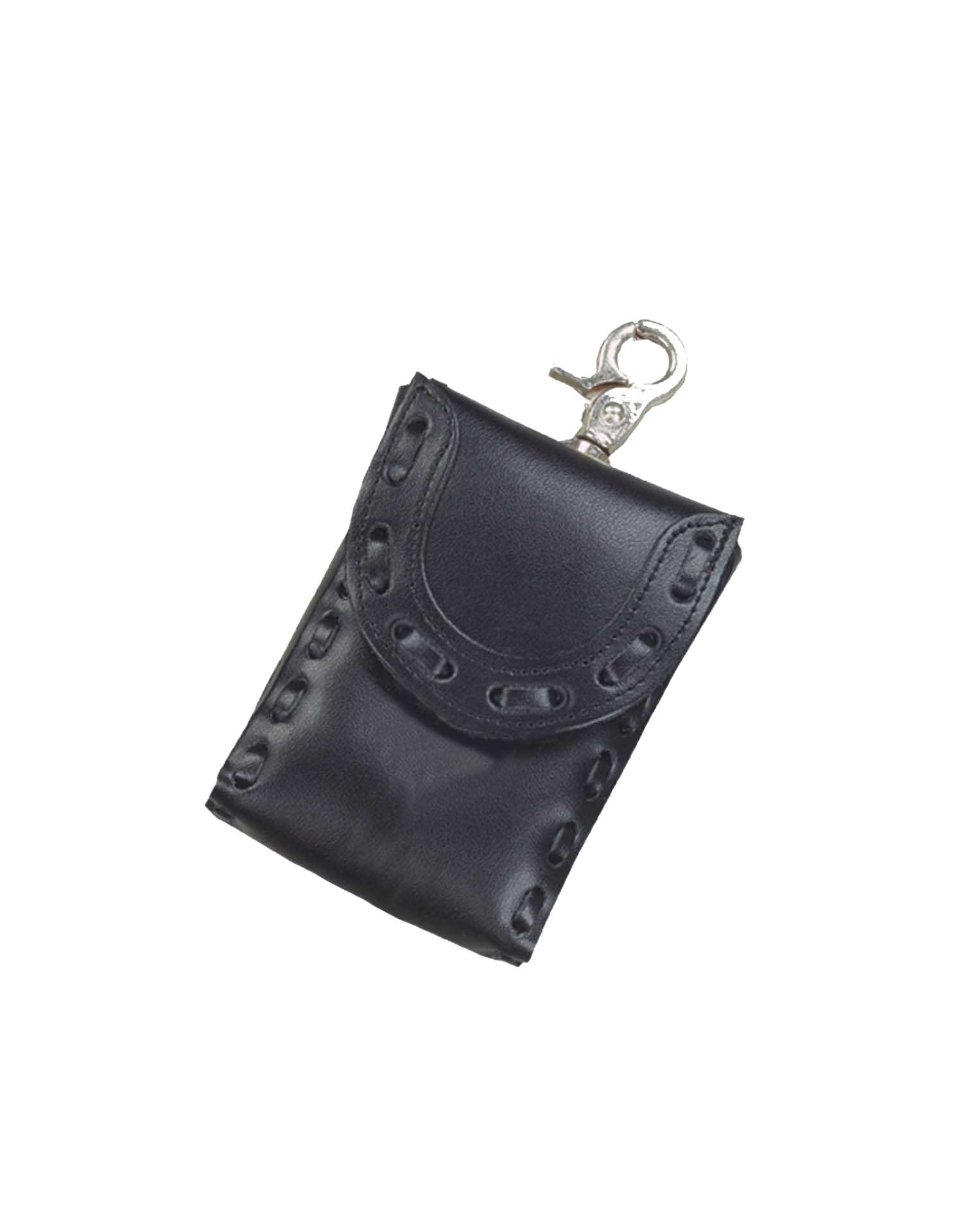 Black leather pouch 