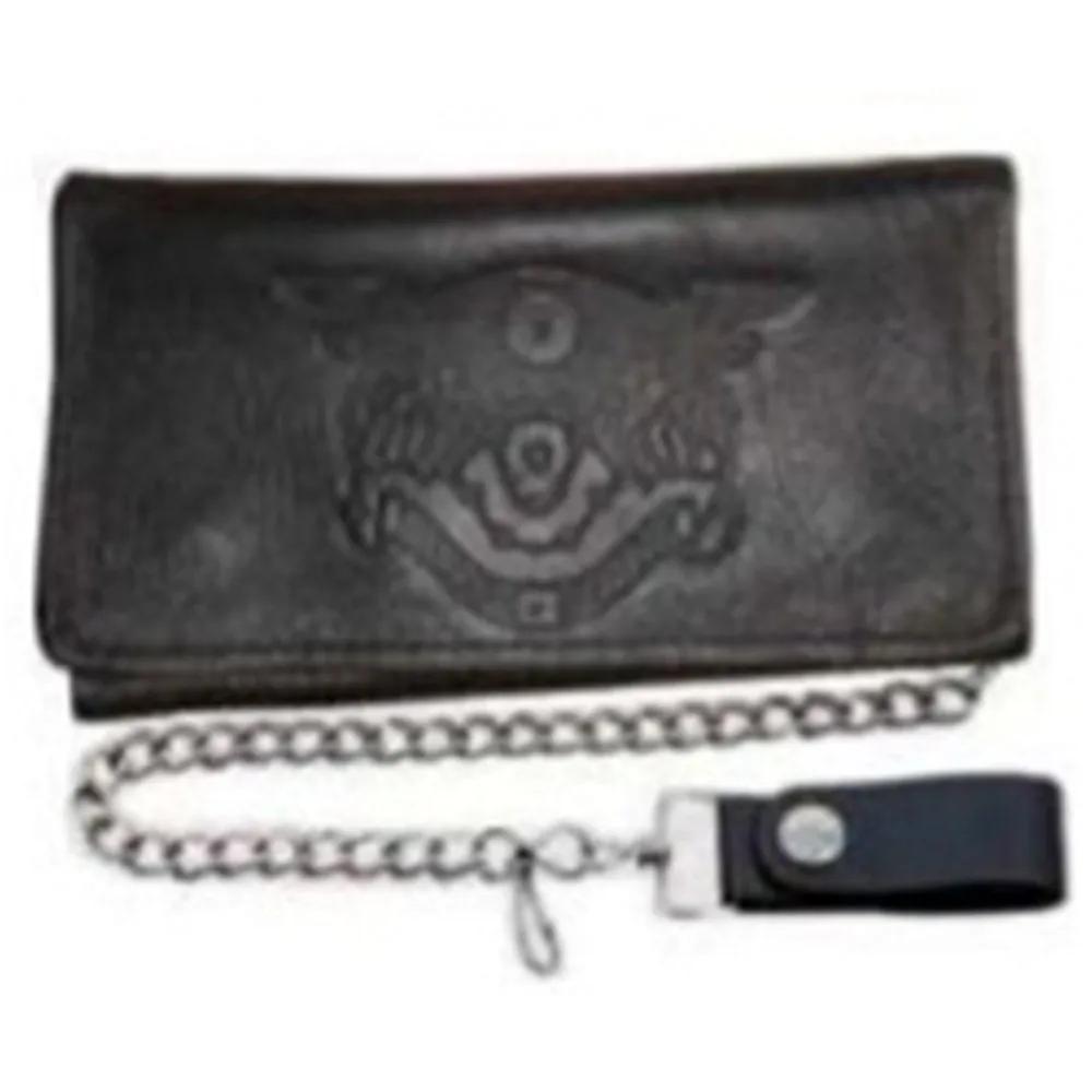 Black leather wallet design