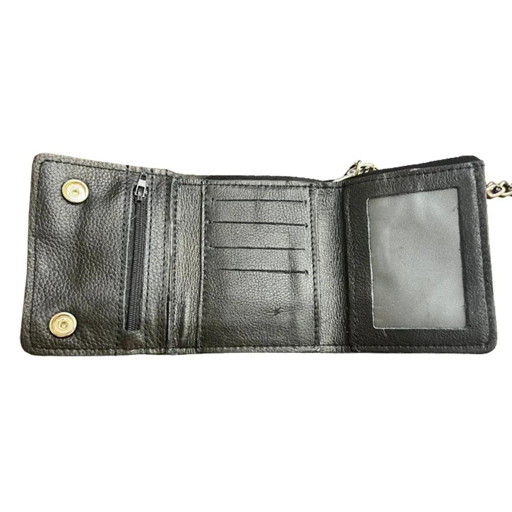 leather wallet in black color and texture