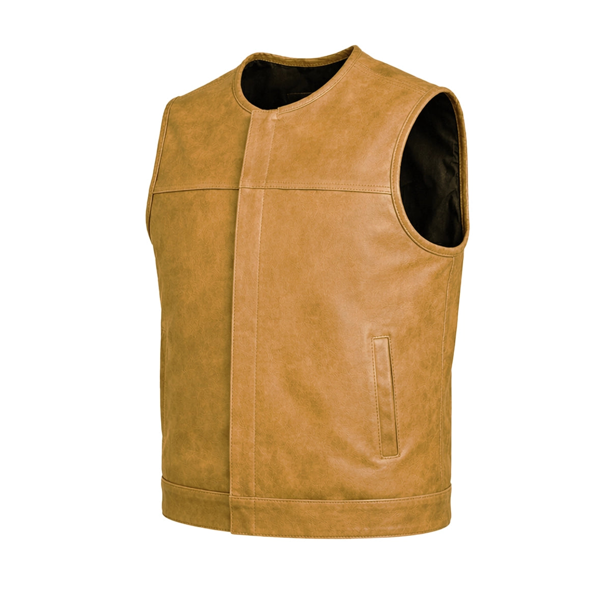 Road Siren - Mens Leather Motorcycle Vest