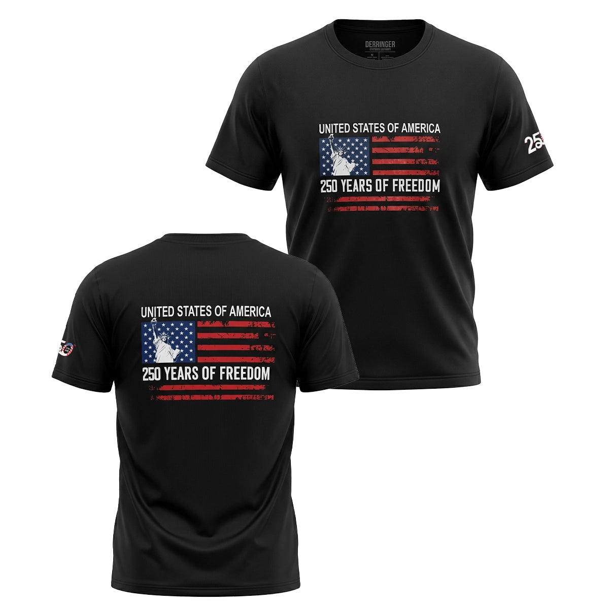 Men's Patriotic T-Shirt - USA 250 Years of Freedom