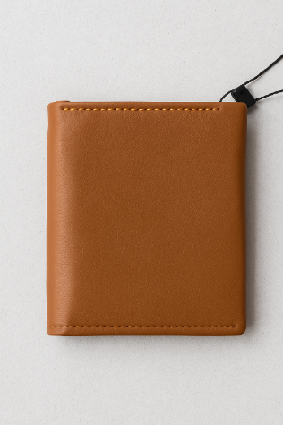 tan Brown leather wallet  