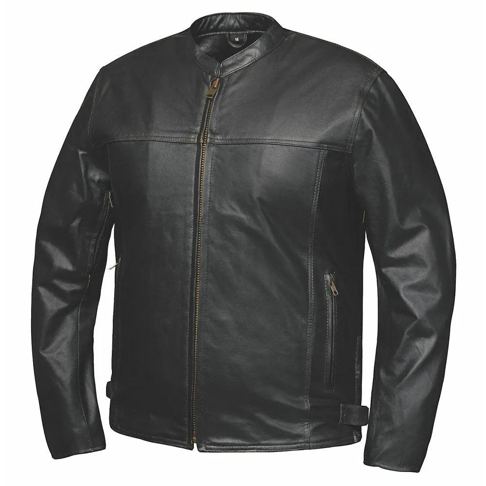  Leather Jacket by Unik Lightweight Premium. Made from supple goatskin leather and featuring a sleek black design, this jacket blends lightweight construction with premium functionality.