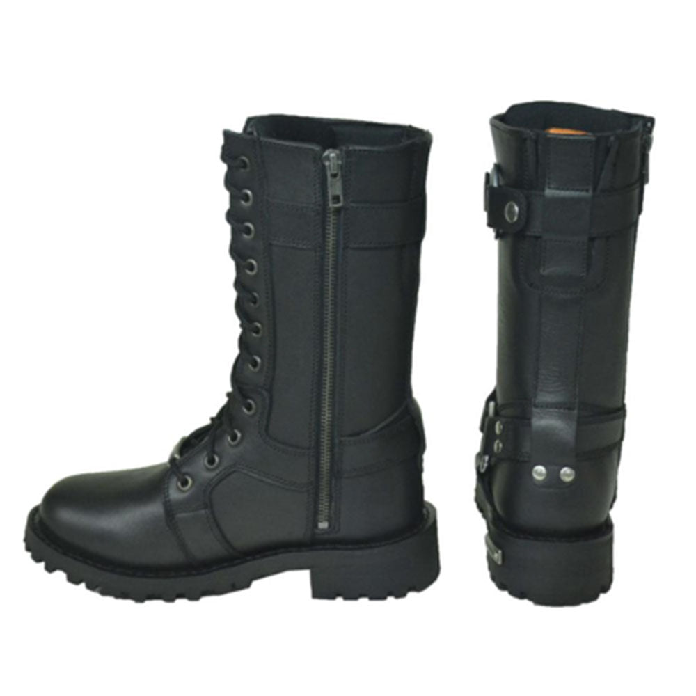 These motorcycle leather boots are crafted for the discerning rider who demands both style and functionality. Built to withstand the rigors of the open road while providing unparalleled comfort, they are a testament to quality craftsmanship and modern design.