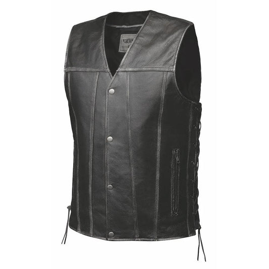 Mens Ultra Leather Vest - Durango - 