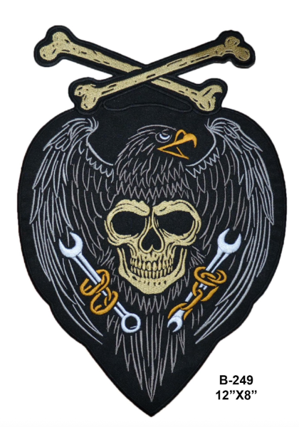 Patch with eagle skull design