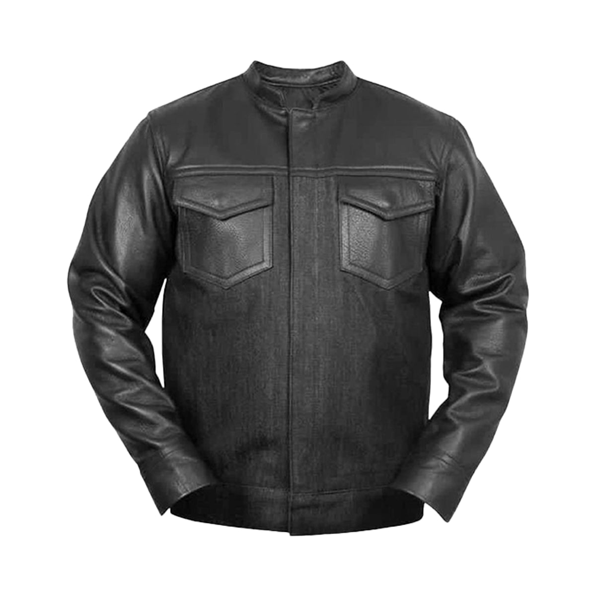 Commuter - Men's Denim & Leather Motorcycle Jacket