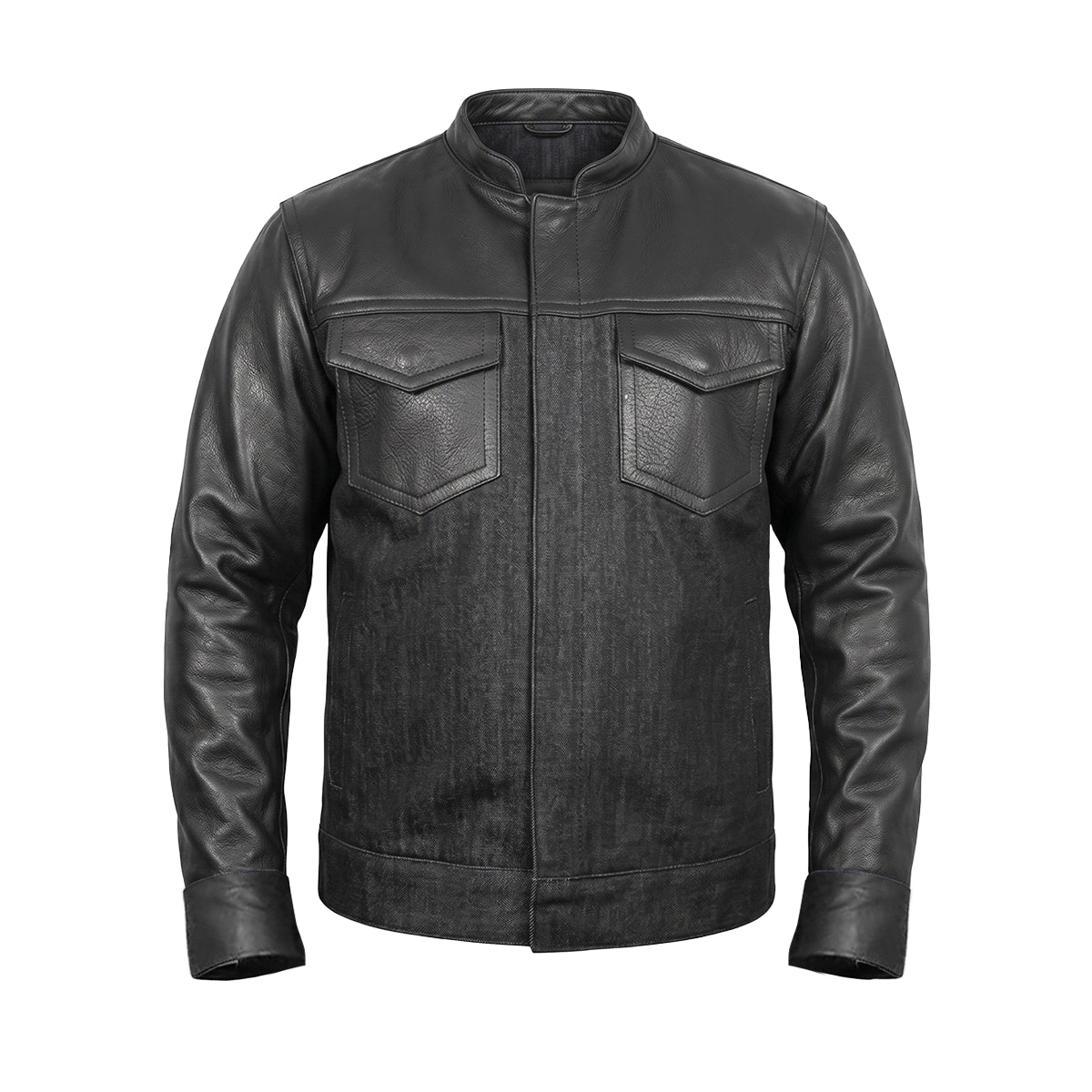 Commuter - Men's Denim & Leather Motorcycle Jacket