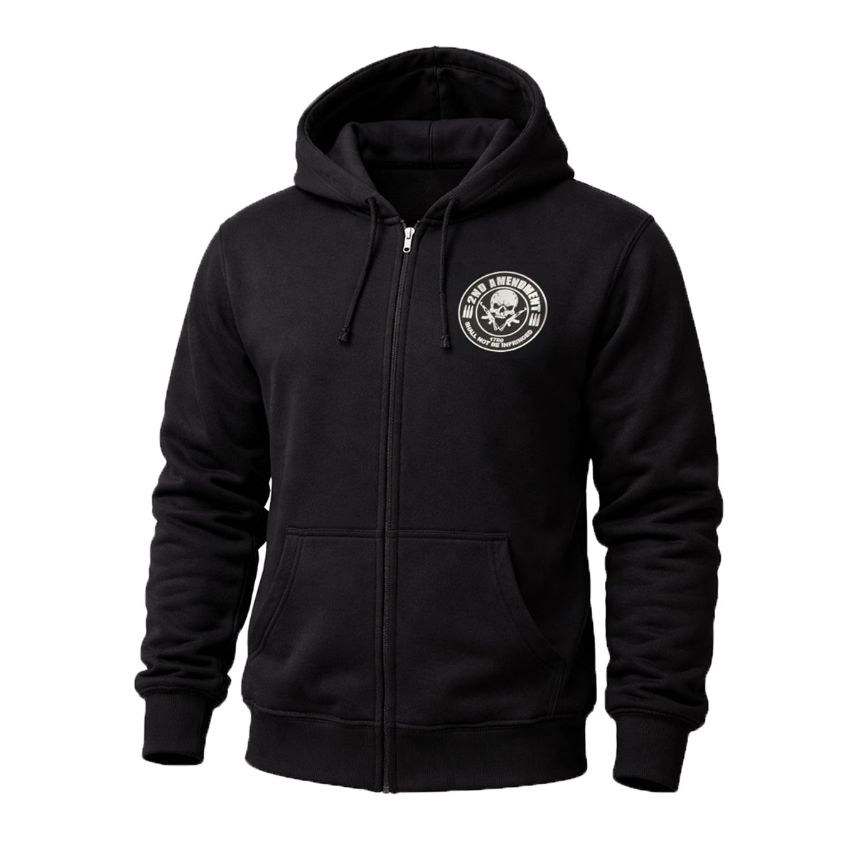 Mens 2nd Amendment Hoodie Sweatshirt - Black