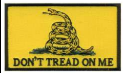 patch with Gadsden flag and snake