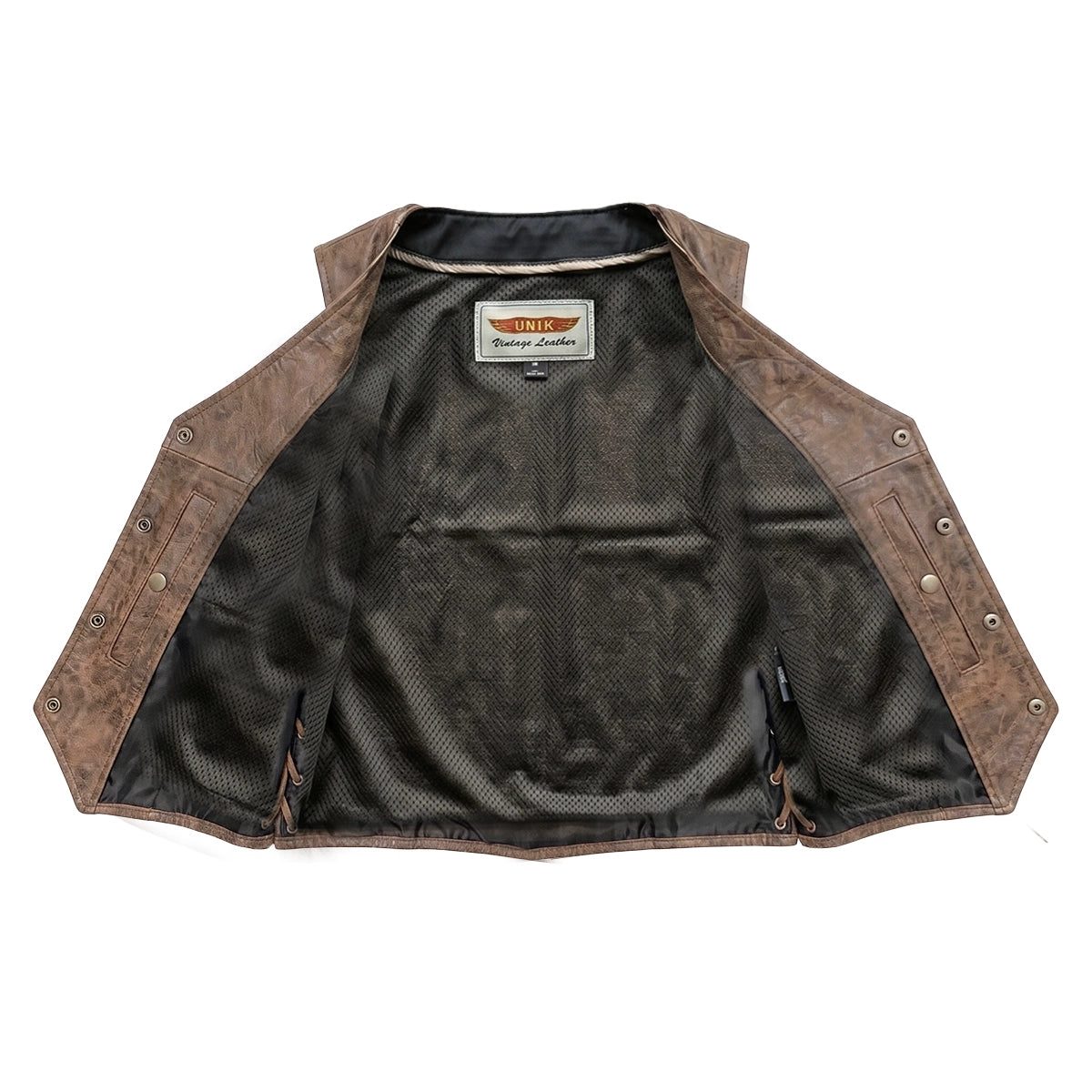 Arizona – Men’s Premium Leather Motorcycle Vest