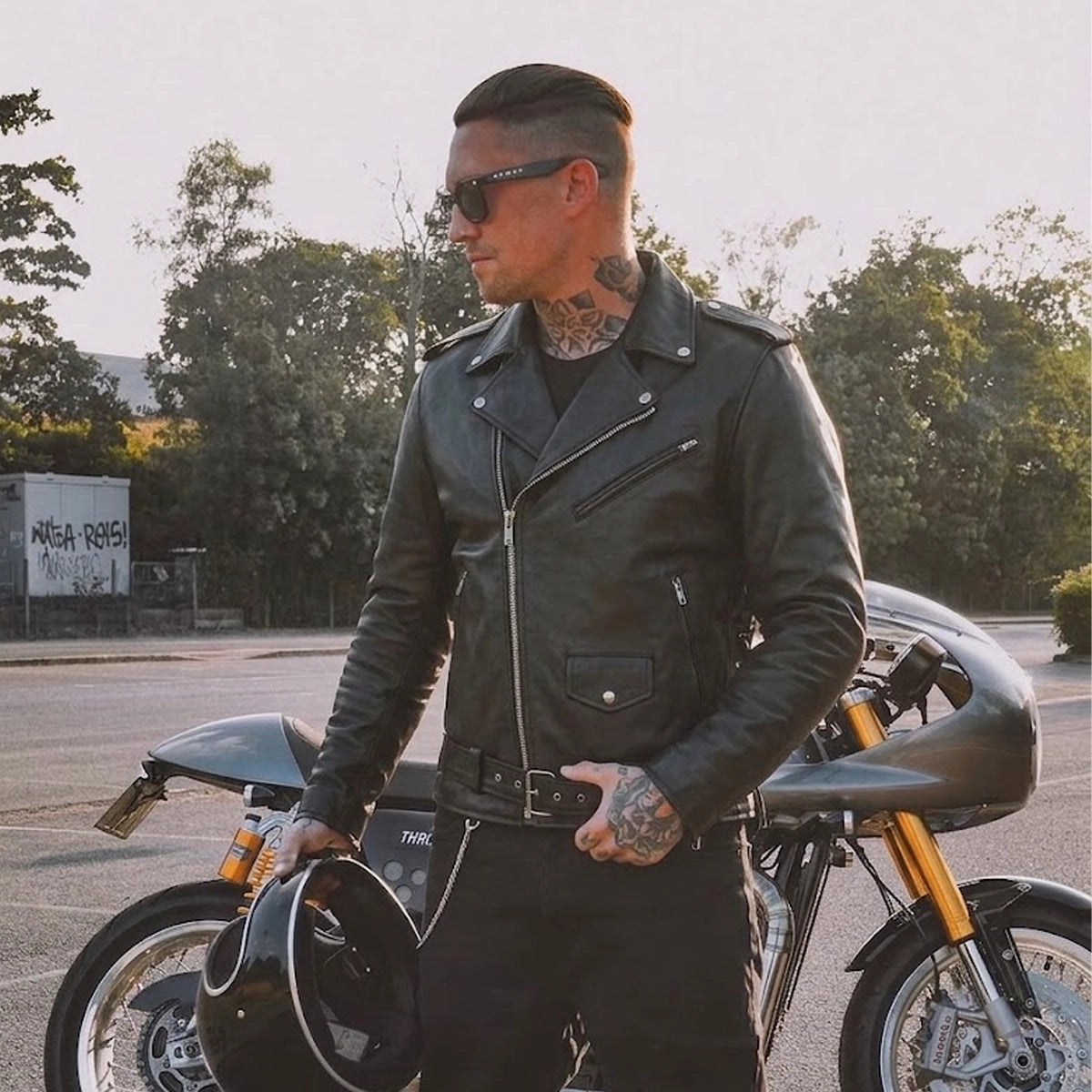 Ozzy - Men's Motorcycle Leather Jacket