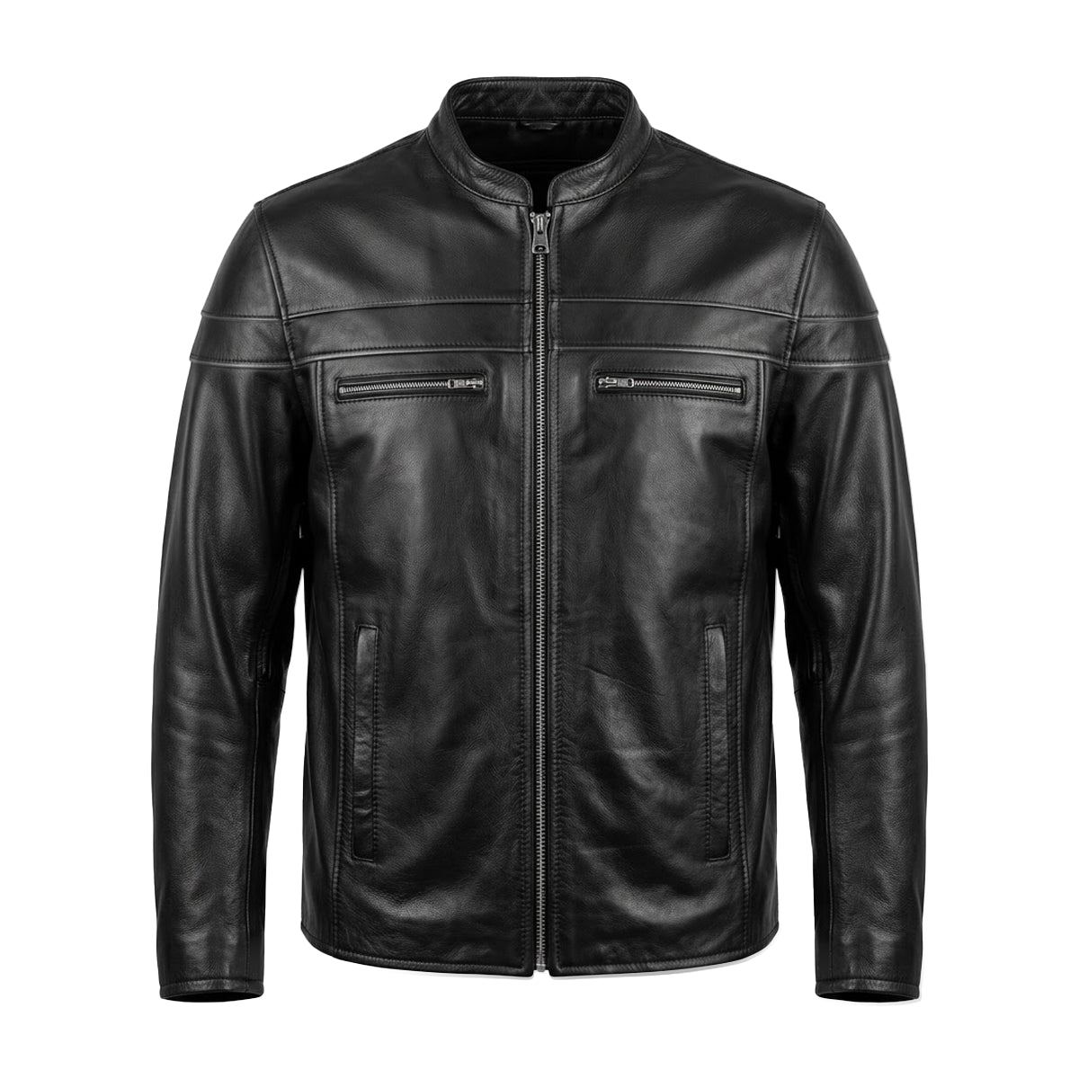 Goose - Premium Men's Leather Motorcycle Jacket