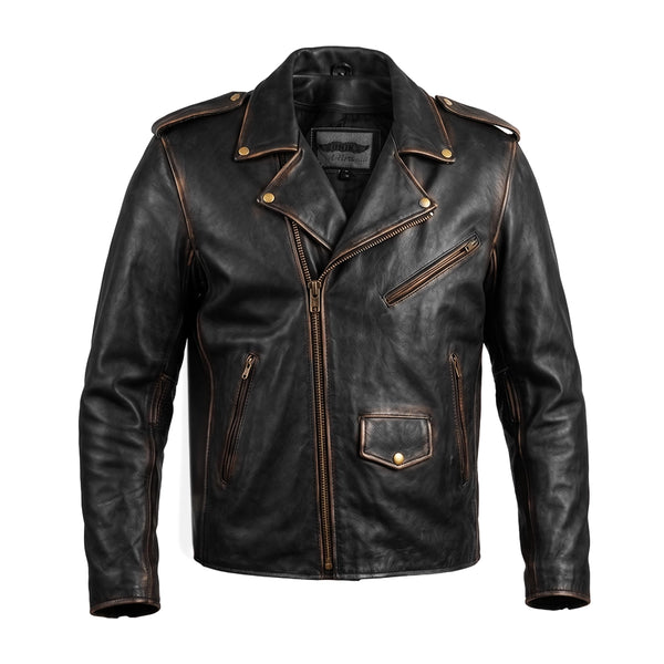 Osbourne - Mens Brown Motorcycle Leather Jacket