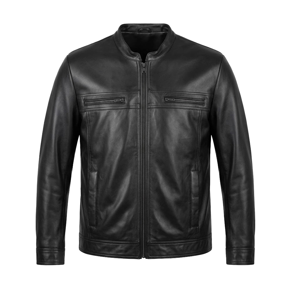 Echo - Premium Men's Leather Motorcycle Jacket