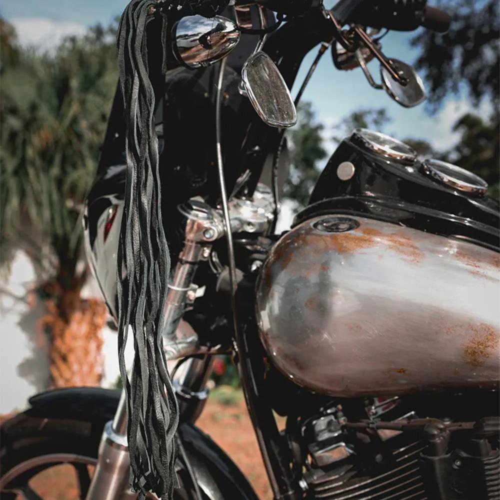 Immerse yourself in the luxury of our leather grips, meticulously crafted from the finest hides to enhance both the aesthetics and handling of your motorcycle.