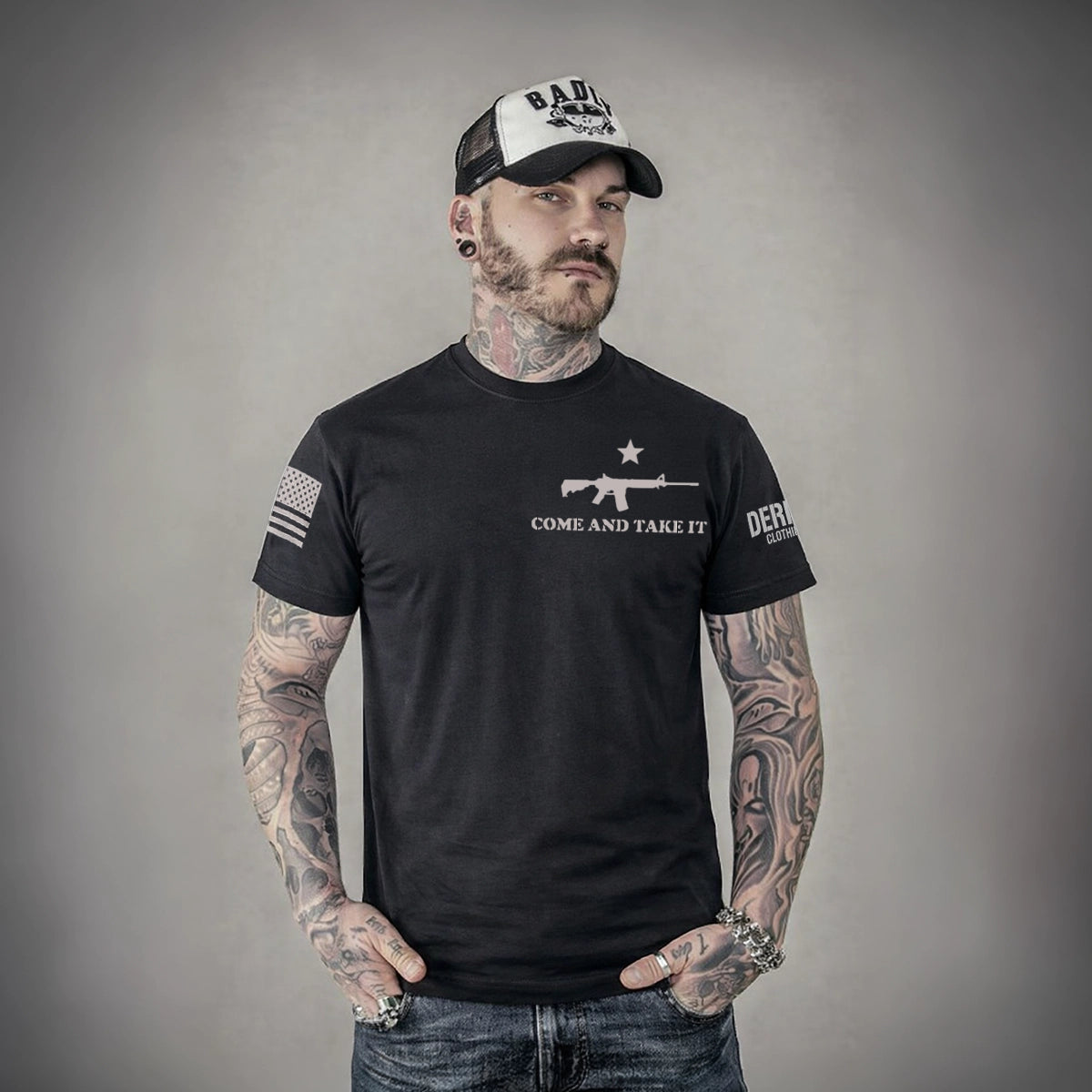 Mens Come & Take it T-Shirt - Black