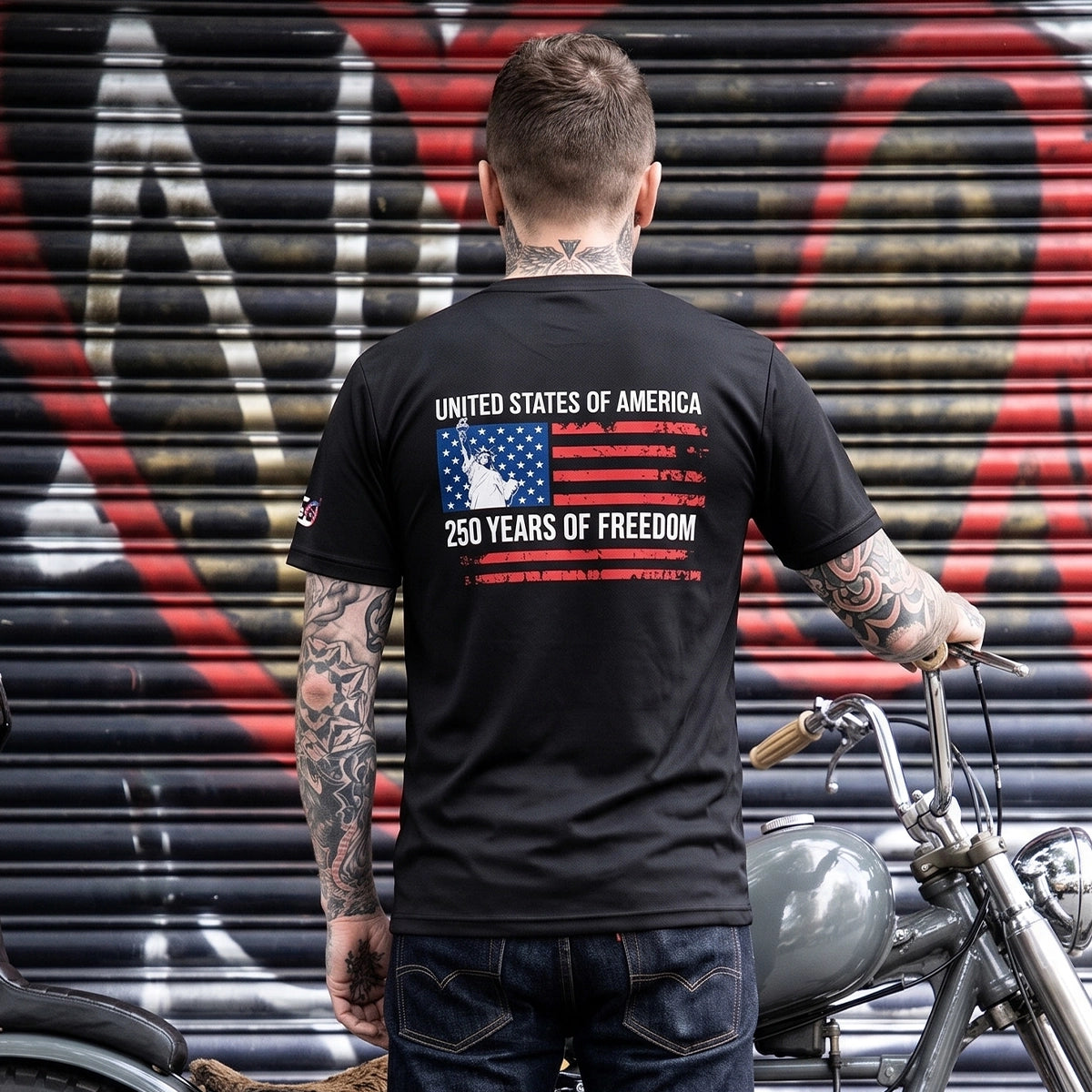 Men's Patriotic T-Shirt - USA 250 Years of Freedom