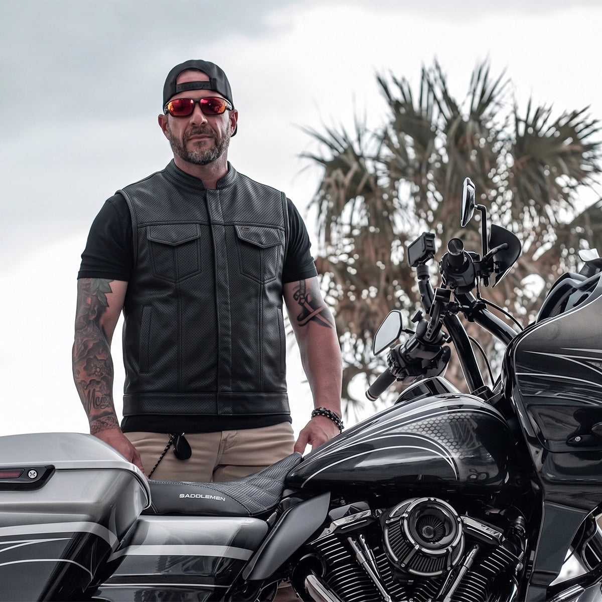 Mens SOA Style Perforated Club Vest