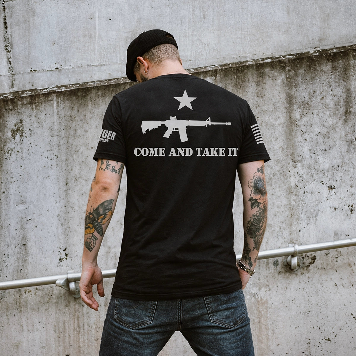 Mens Come & Take it T-Shirt - Black