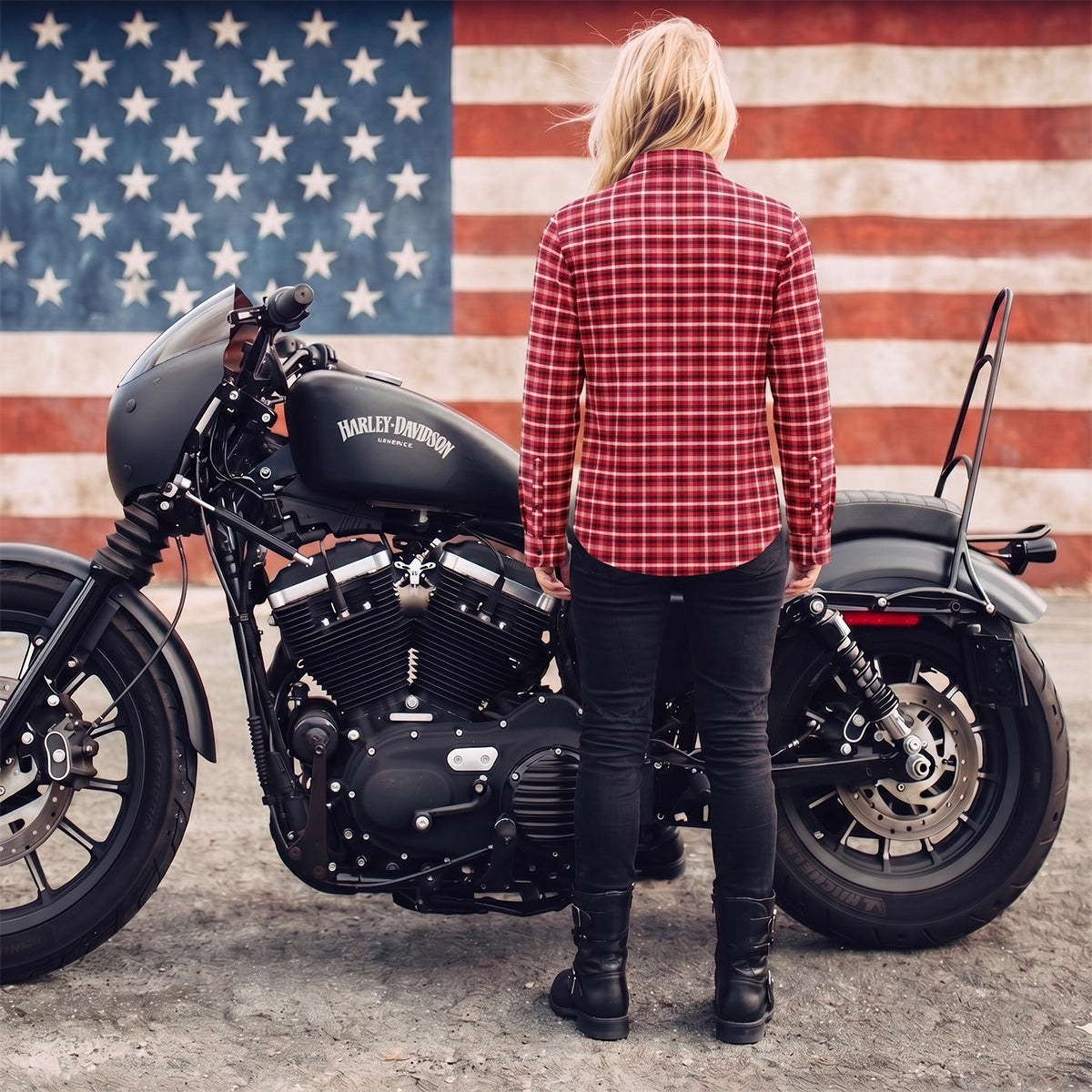 Road Queen – Womens Red Rider Flannel Shirt