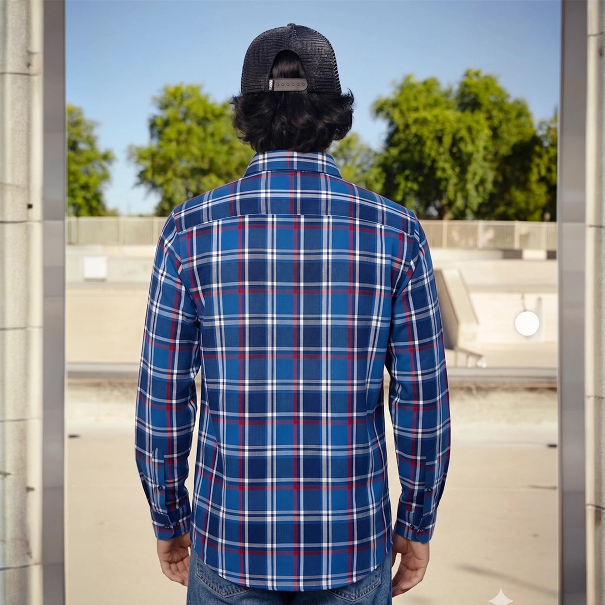 Equalizer - Men's Blue Flannel Shirt 250th USA Anniversary