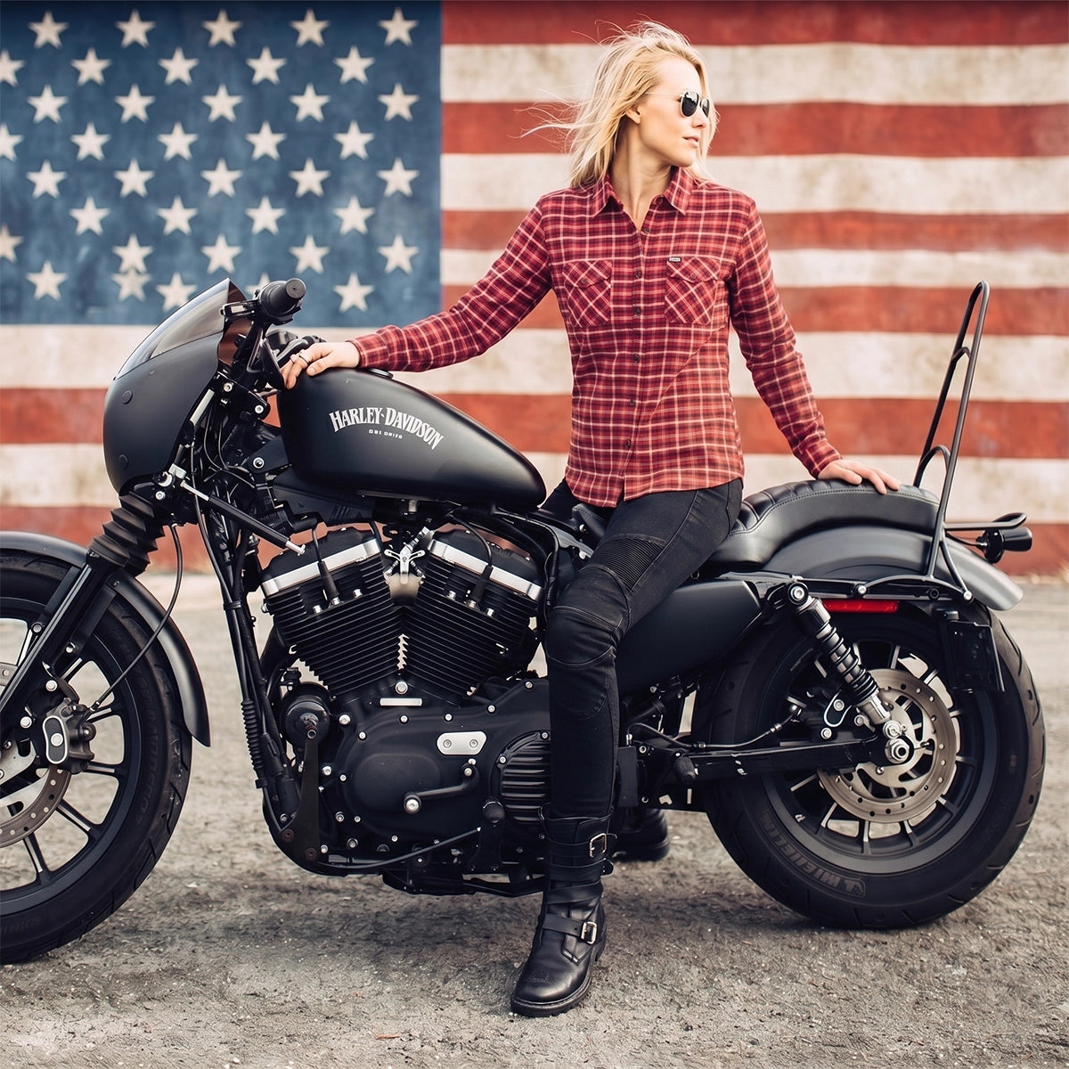 Road Queen – Womens Red Rider Flannel Shirt