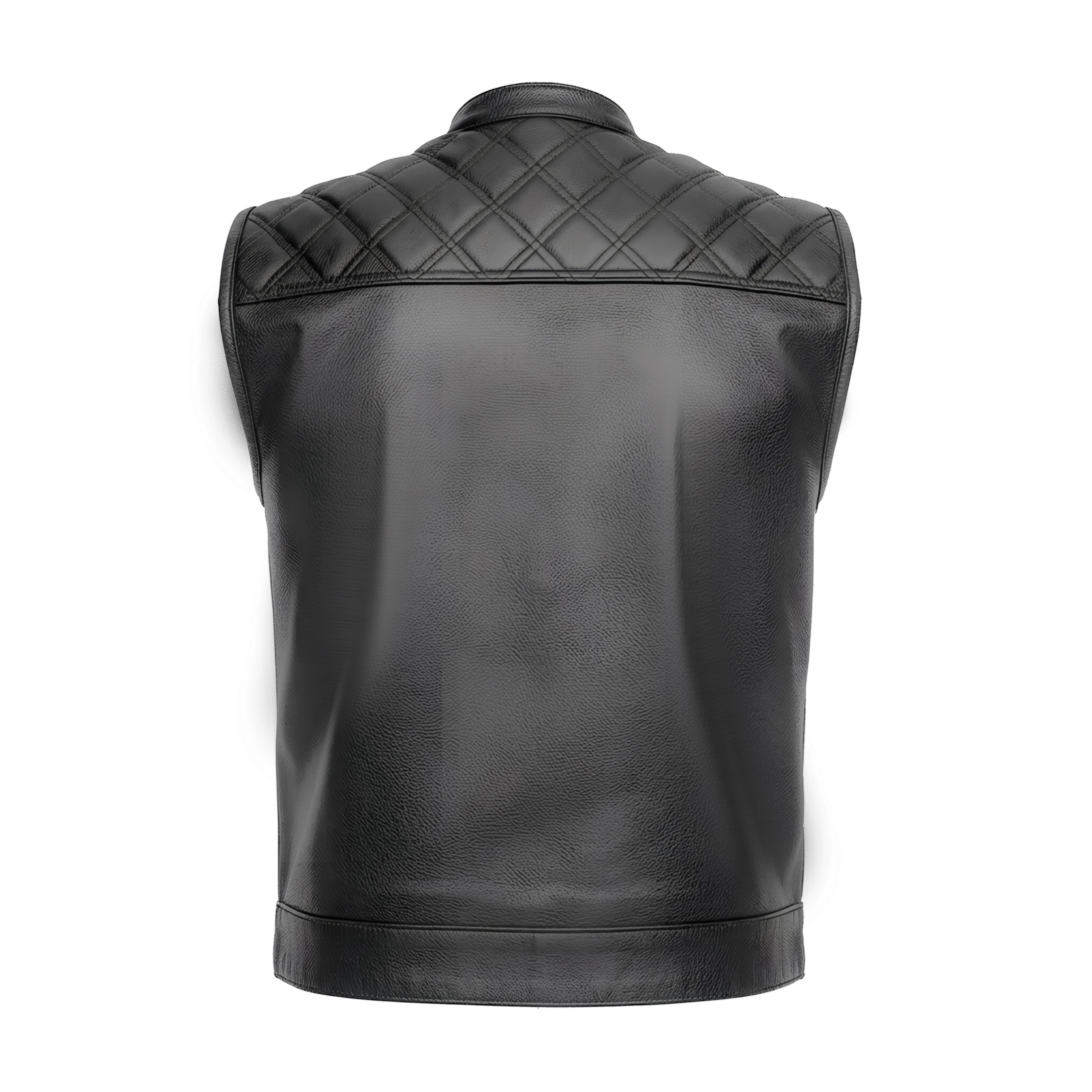 Diamond – Lowcut Men’s Motorcycle Leather Vest