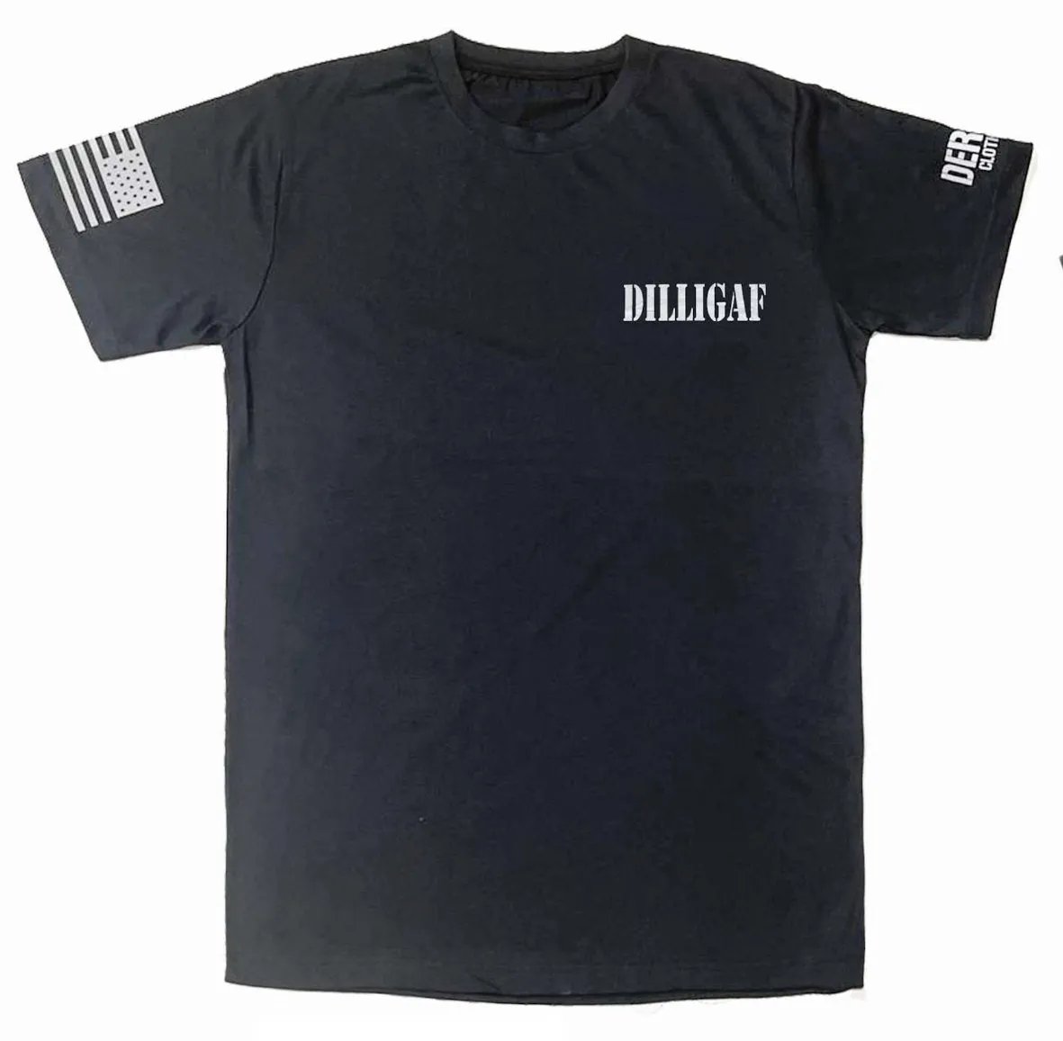 Men’s Dilligaf graphic t-shirt with white Dilligaf text