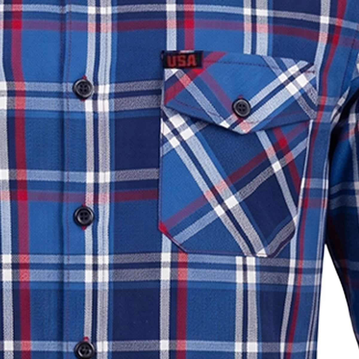 Equalizer - Men's Blue Flannel Shirt 250th USA Anniversary