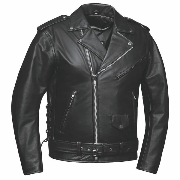 Ozzy - Mens Motorcycle Biker Leather Jacket– Unik Just for