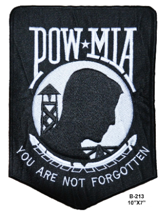 Embroidery POW MIA patch
