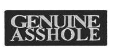 black and white text embroidery
