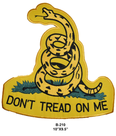Patch with snake and text