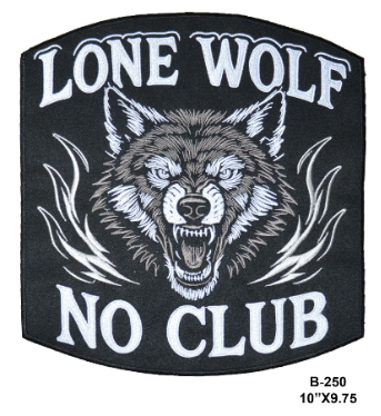 Patch of lone wolf design