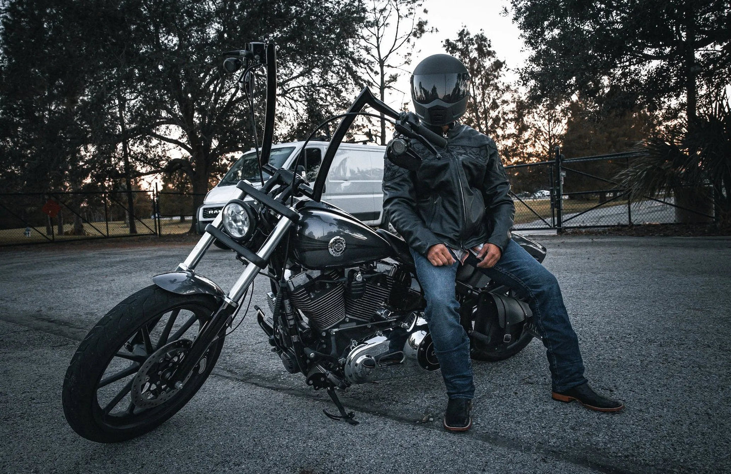  Mens Premium Leather Jacket - Phantom -