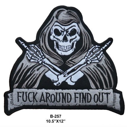 Patch with reaper design