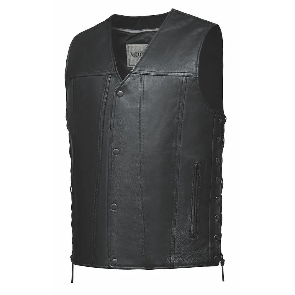 Desperado - Mens Premium Leather Vest - Unik International Inc