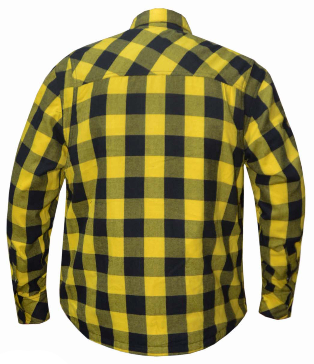 TW136.12 - Men's Black & Yellow Riding Flannel - Comfortable Fit