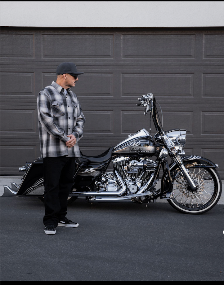 Shadow - Mens Black and Gray Flannel