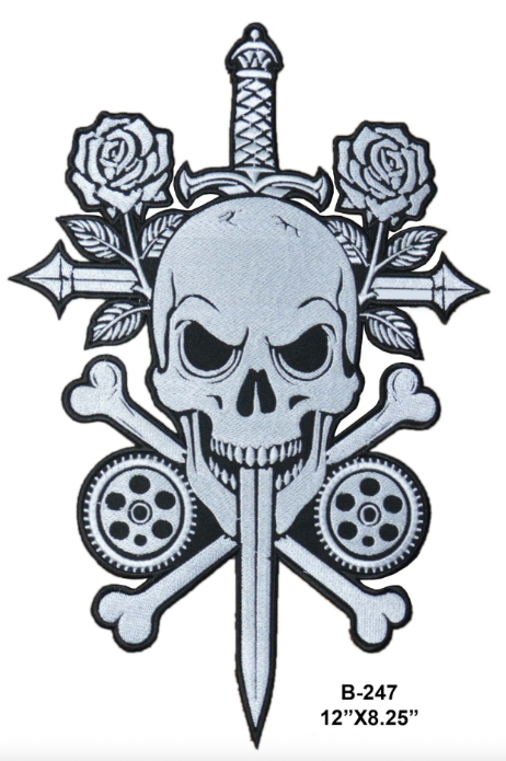 Patch with skull design