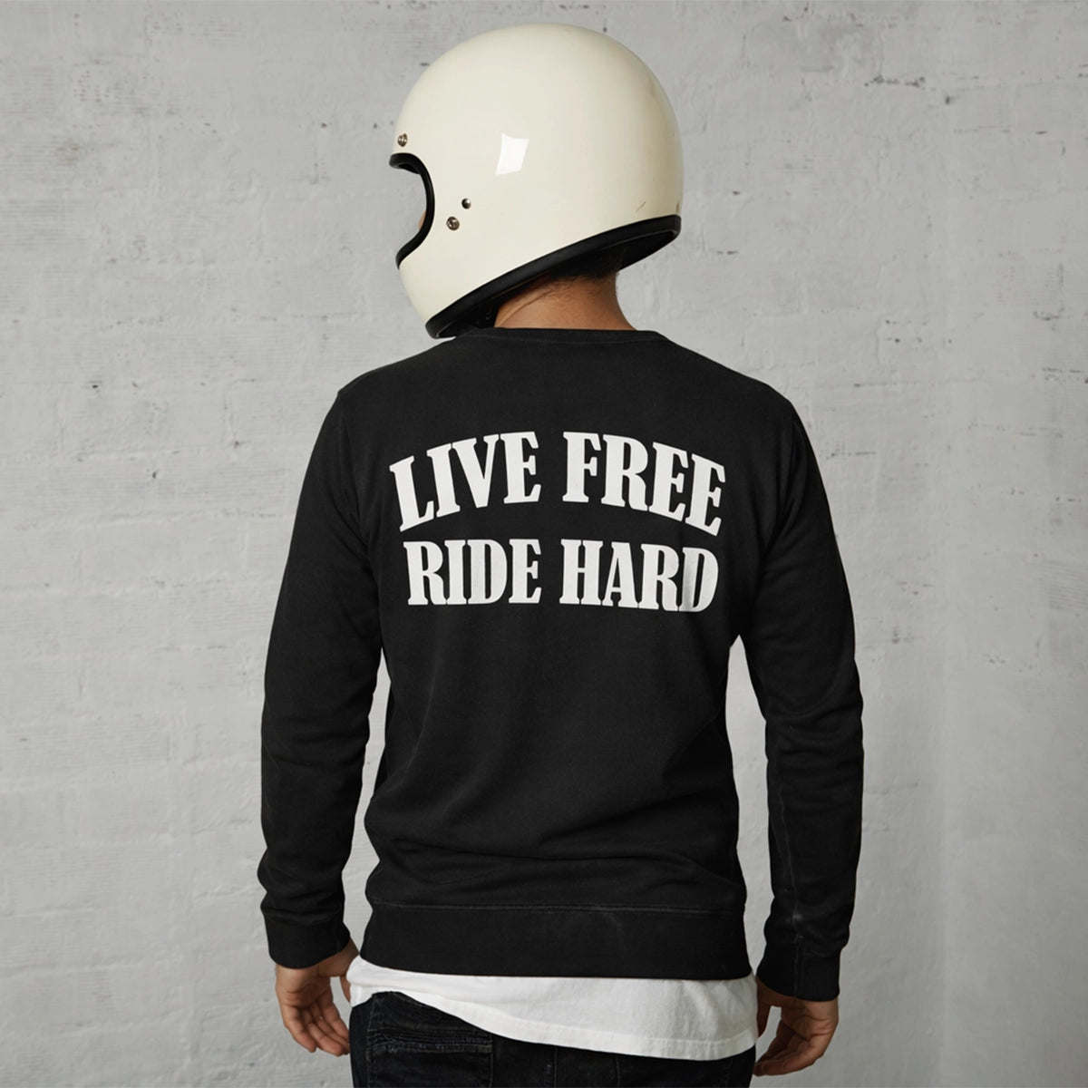 Live Free Ride Hard - Men's Long Sleeve Biker Tee