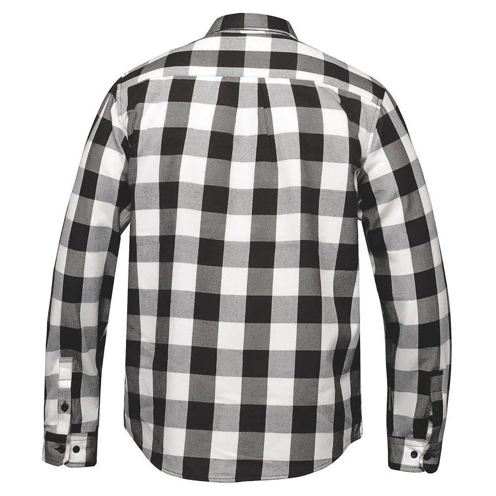 Hot Leathers JKM3005 is crafted from high-quality cotton and designed in Pakistan, this shirt features a striking black and white color scheme that complements its robust construction. Perfect for both casual wear and outdoor activities