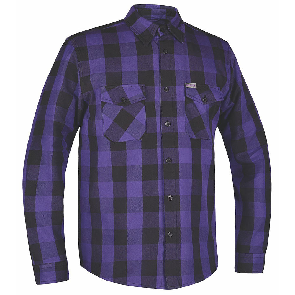  Crafted from high-quality cotton and designed in Pakistan, this shirt features a striking black and purple color scheme that complements its robust construction. Perfect for both casual wear and outdoor activities