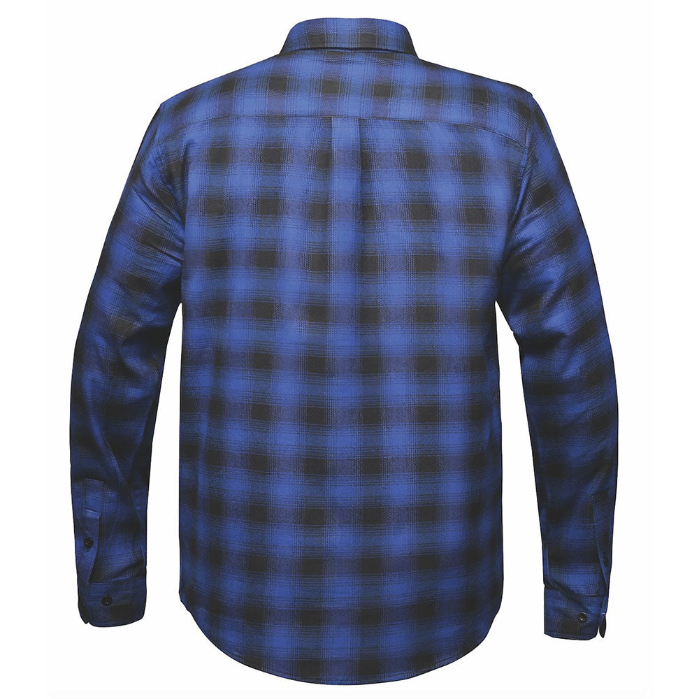 TW206.03 - Mens Black and Blue Flannel Shirt - Unik International Inc
